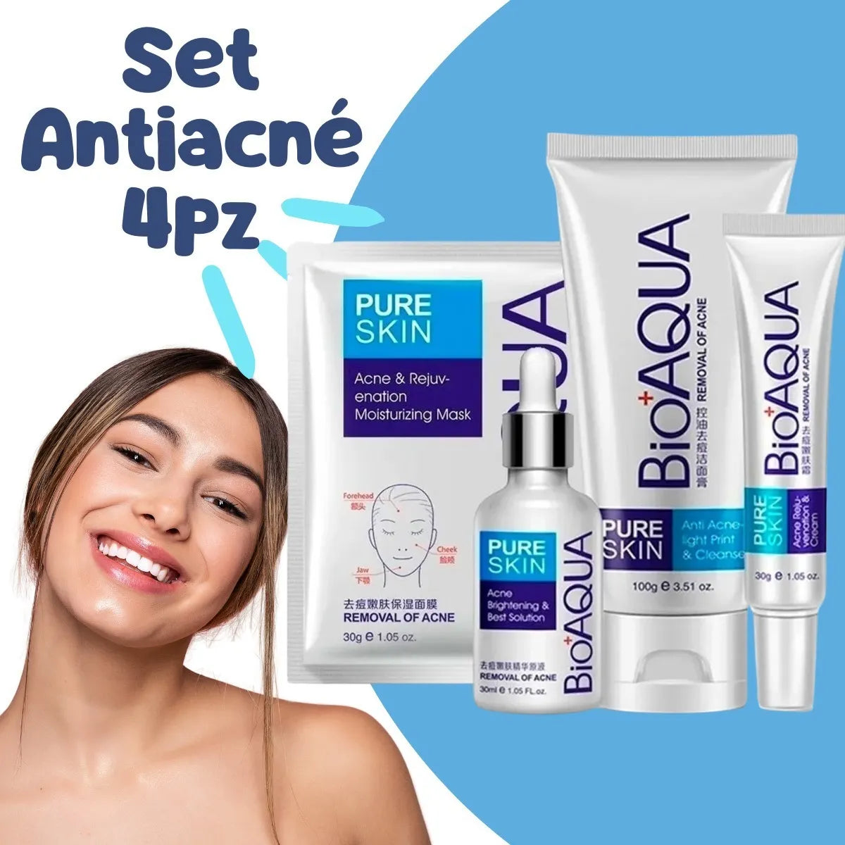 Kit Bioaqua Antiacne